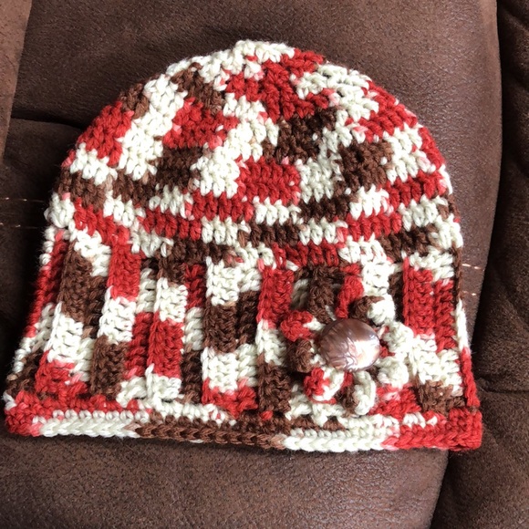 Crochet beanie size adult-teen New handmade #337 - Picture 5 of 5